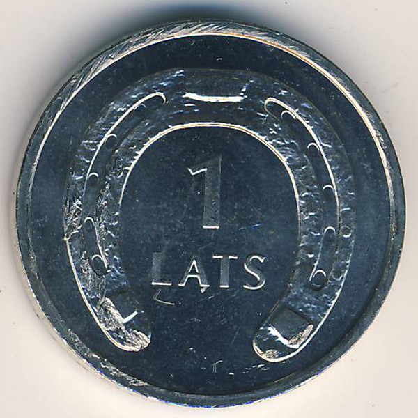 Латвия, 1 лат (2010 г.)