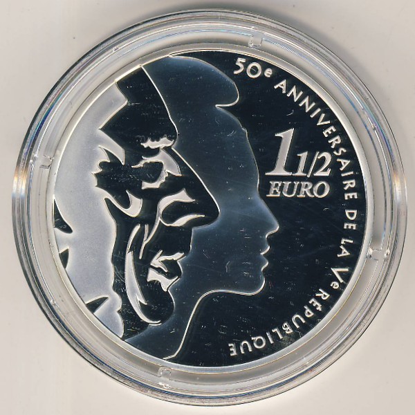 Франция, 1 1/2 евро (2008 г.)