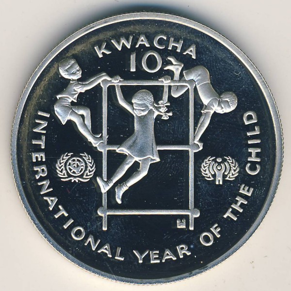 Замбия, 10 квача (1980 г.)