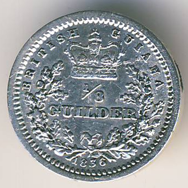 Британская Гвиана, 1/8 гуилдера (1836 г.)