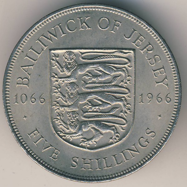 Джерси, 5 шиллингов (1966 г.)