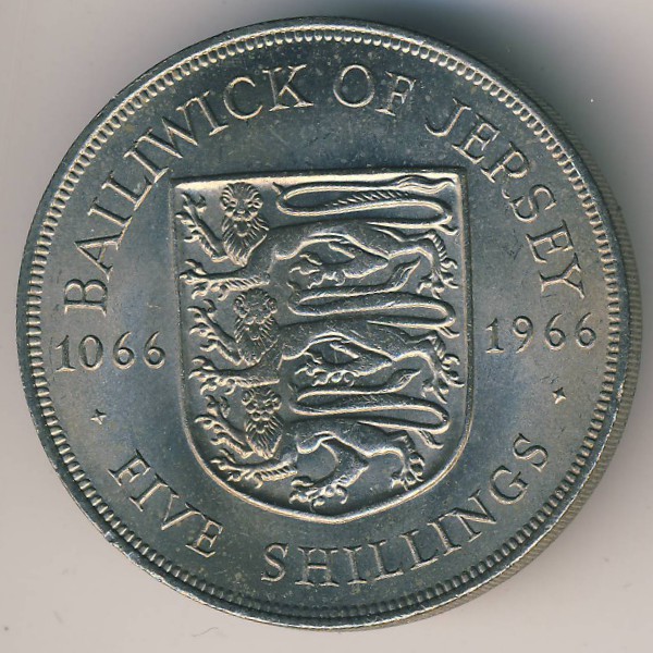 Джерси, 5 шиллингов (1966 г.)