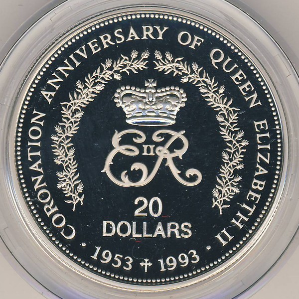 Ниуэ, 20 долларов (1993 г.)