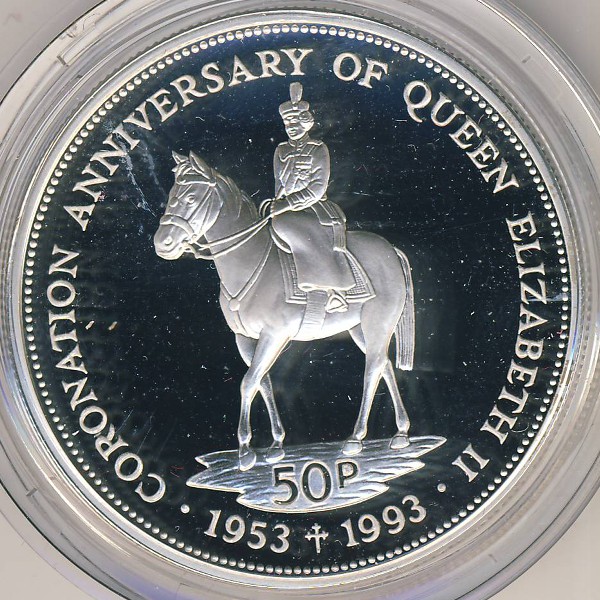 Фолклендские острова, 50 пенсов (1993 г.)
