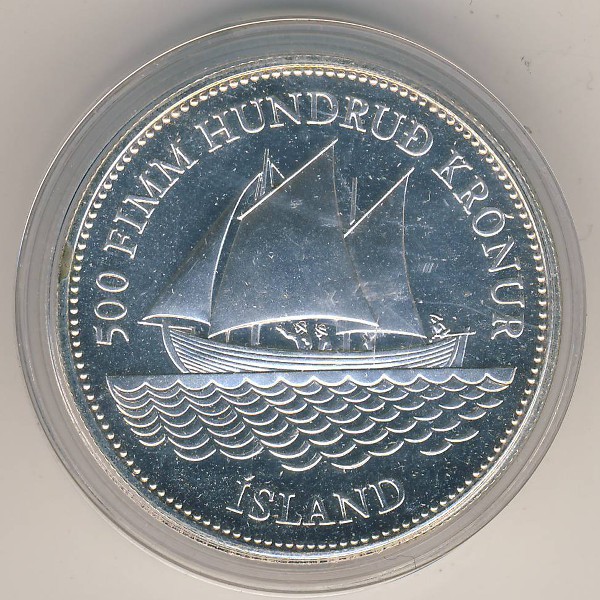 Исландия, 500 крон (1986 г.)