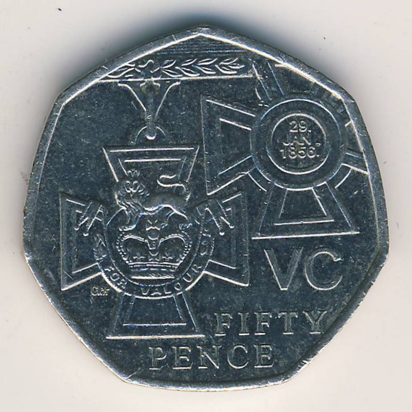 Великобритания, 50 пенсов (2006 г.)