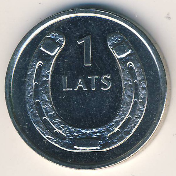 Латвия, 1 лат (2010 г.)