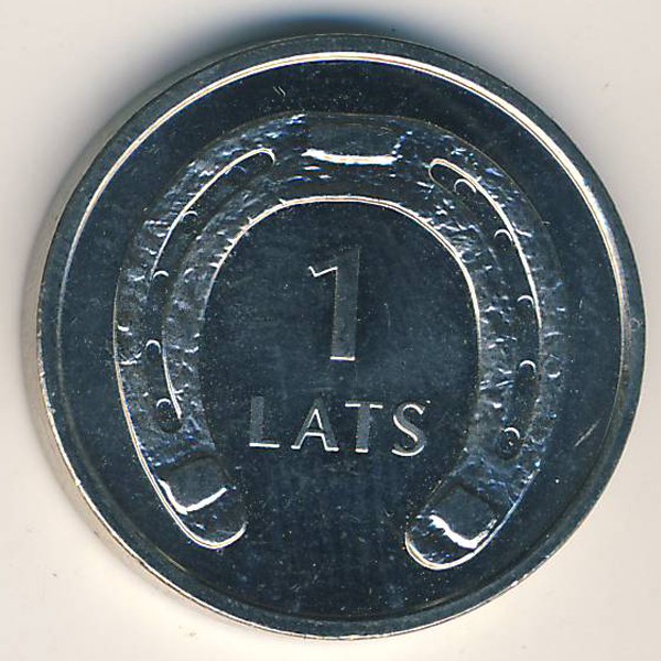 Латвия, 1 лат (2010 г.)