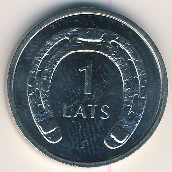 Латвия, 1 лат (2010 г.)