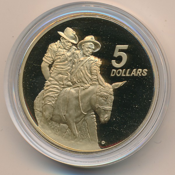 Австралия, 5 долларов (1990 г.)