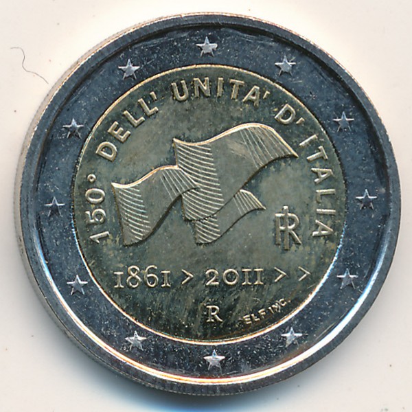 Италия, 2 евро (2011 г.)