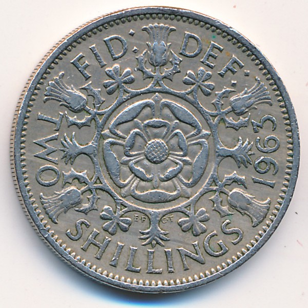 Великобритания, 2 шиллинга (1963 г.)
