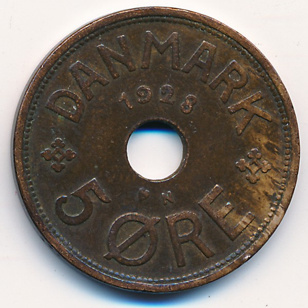 Дания, 5 эре (1928 г.)