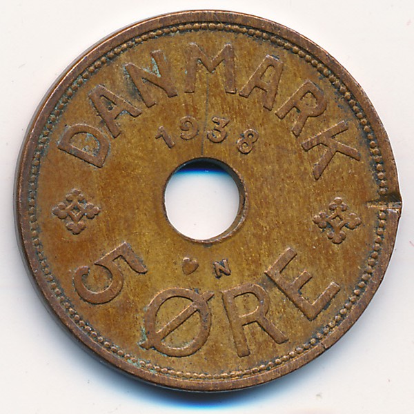 Дания, 5 эре (1938 г.)
