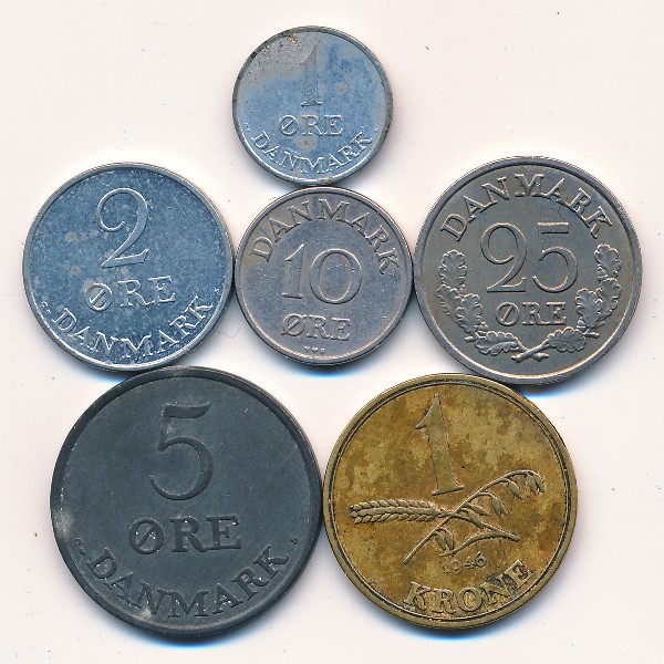 Дания, Набор монет