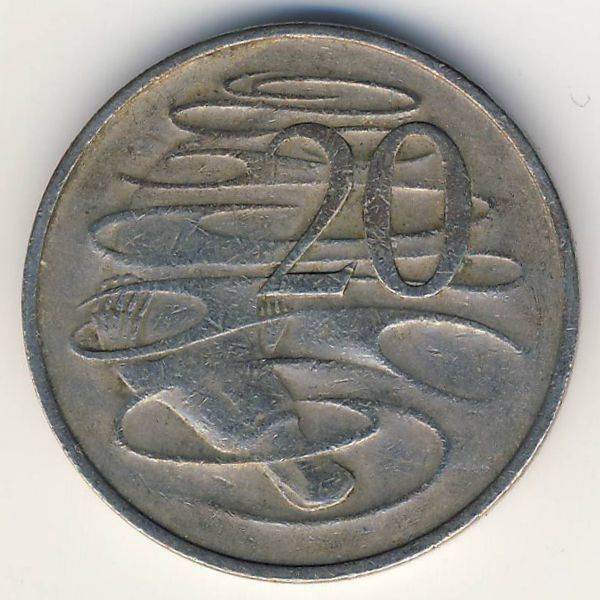Австралия, 20 центов (1967 г.)