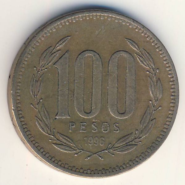 Чили, 100 песо (1996 г.)