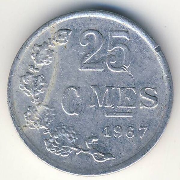 Люксембург, 25 сентим (1967 г.)