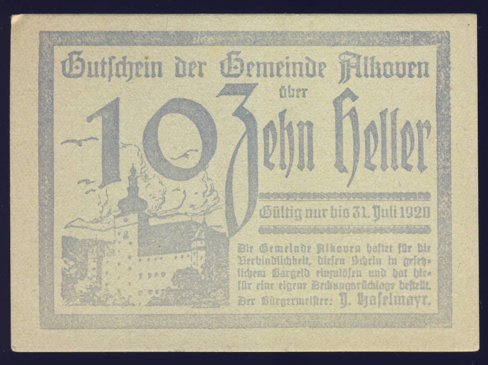 Нотгельды Австрии, 10 геллеров