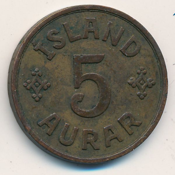 Исландия, 5 эйре (1940 г.)