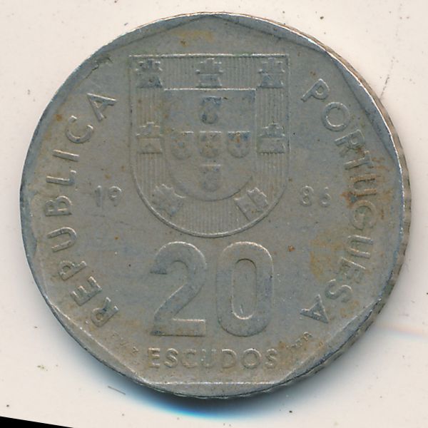 Португалия, 20 эскудо (1986 г.)