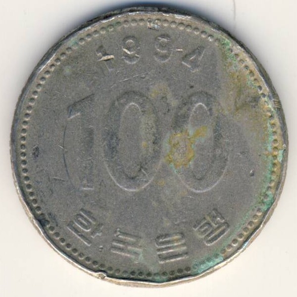 Южная Корея, 100 вон (1994 г.)