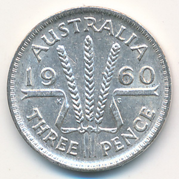 Австралия, 3 пенса (1960 г.)