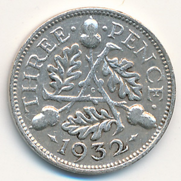Великобритания, 3 пенса (1932 г.)