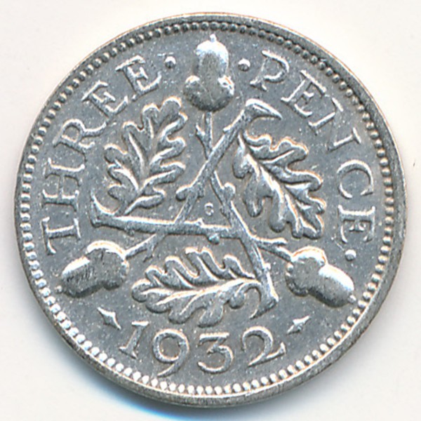 Великобритания, 3 пенса (1932 г.)