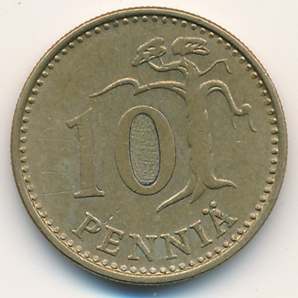 Финляндия, 10 пенни (1972 г.)