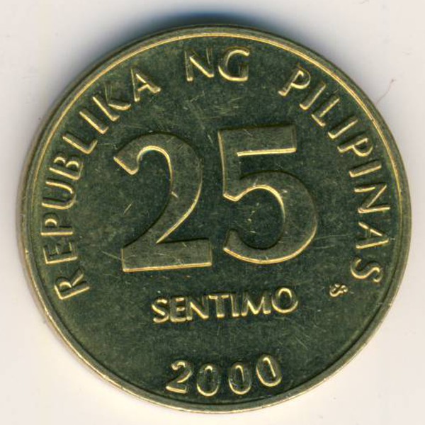 Филиппины, 25 сентимо (2000 г.)