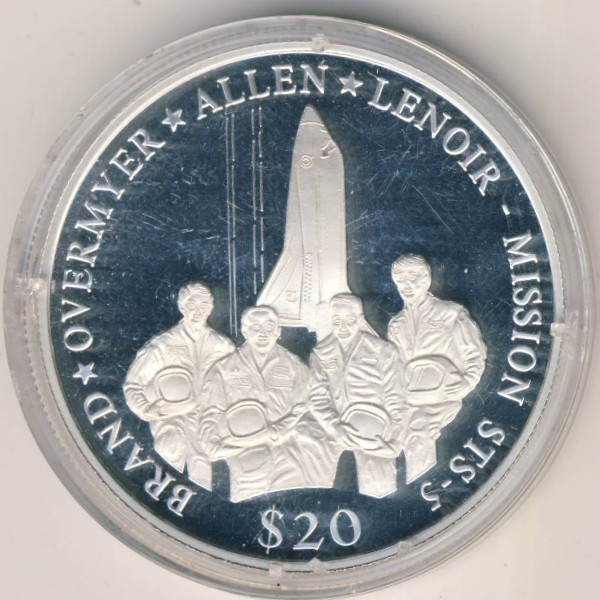 Либерия, 20 долларов (2000 г.)