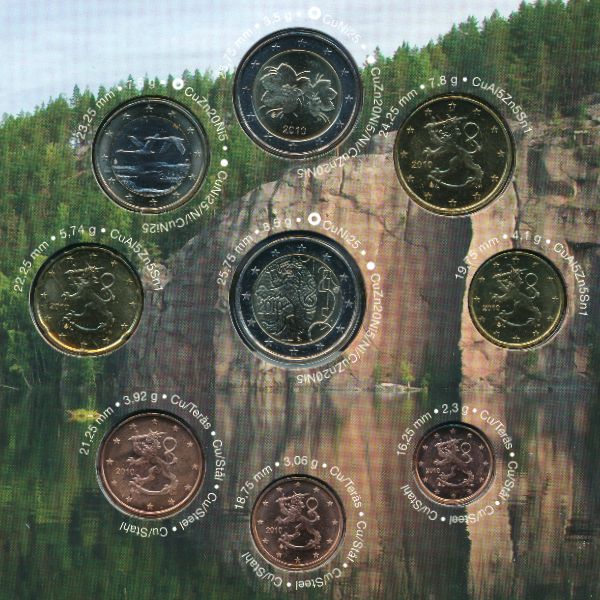 Финляндия, Набор монет (2010 г.)