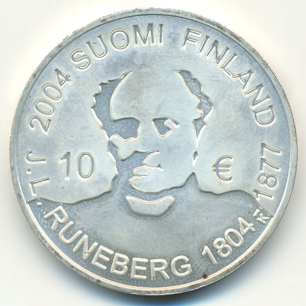 Финляндия, 10 евро (2004 г.)