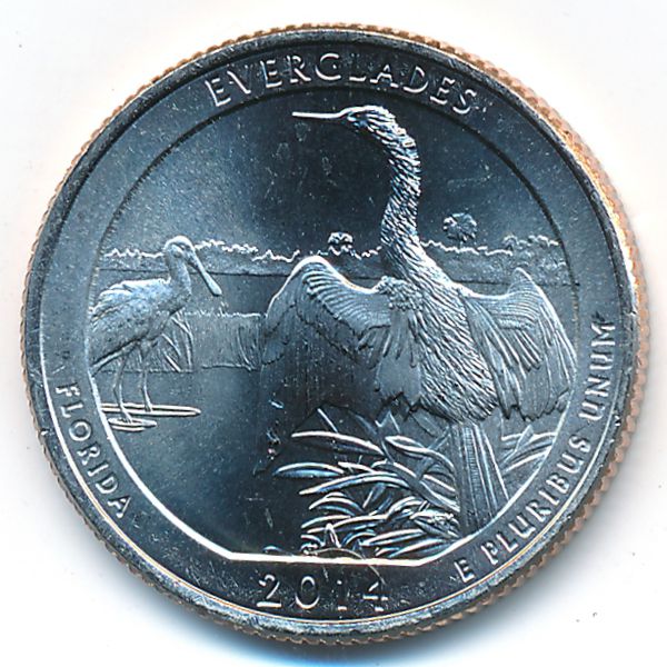 США, 1/4 доллара (2014 г.)