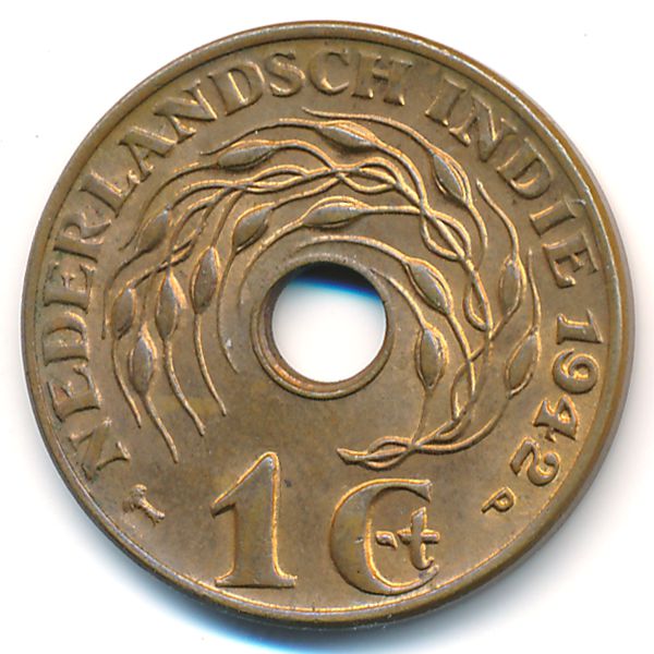Нидерландская Индия, 1 цент (1942 г.)