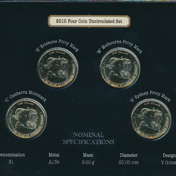 Австралия, Набор монет (2010 г.)