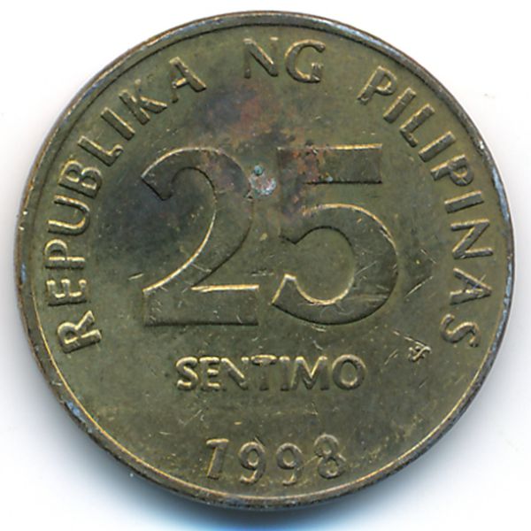 Филиппины, 25 сентимо (1998 г.)
