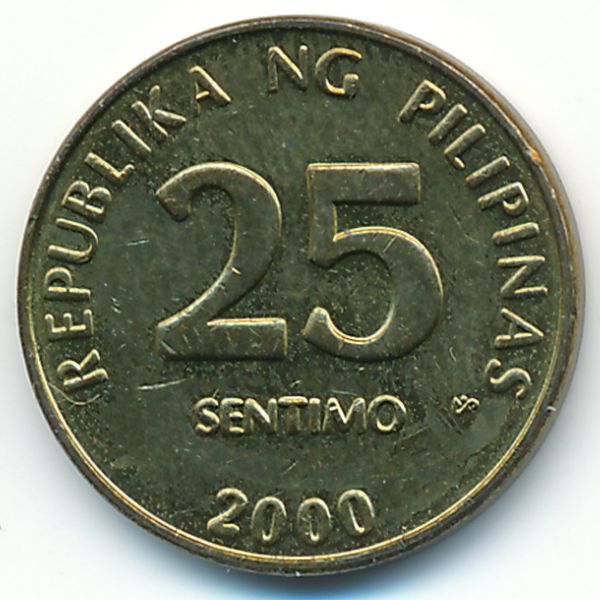 Филиппины, 25 сентимо (2000 г.)