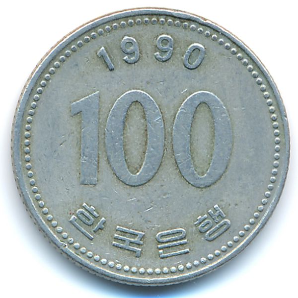 Южная Корея, 100 вон (1990 г.)