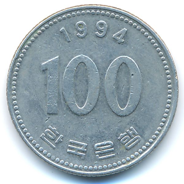 Южная Корея, 100 вон (1994 г.)