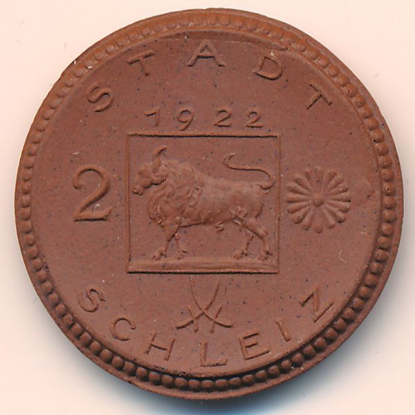 Шлейц., 2 марки (1922 г.)
