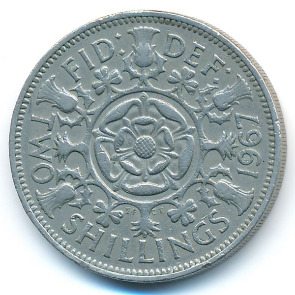 Великобритания, 2 шиллинга (1967 г.)