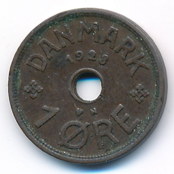 Дания, 1 эре (1928 г.)