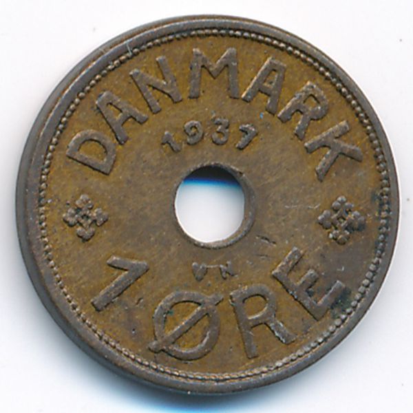 Дания, 1 эре (1937 г.)