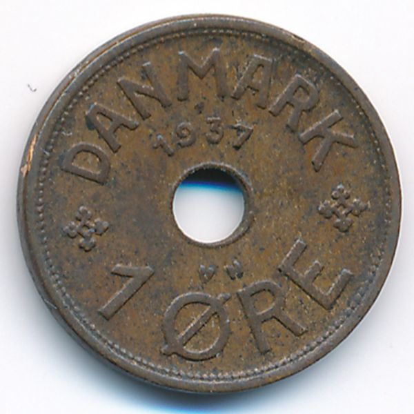Дания, 1 эре (1937 г.)