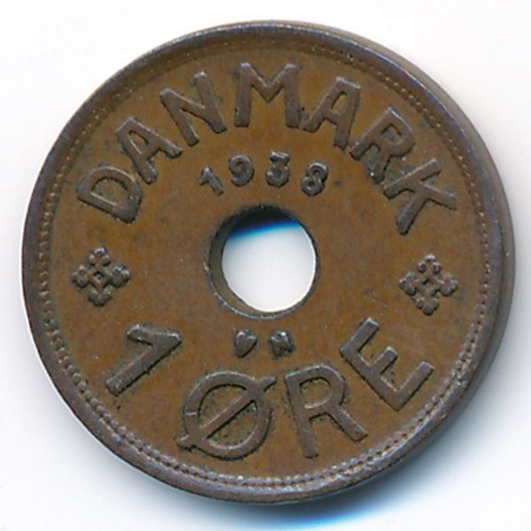Дания, 1 эре (1938 г.)