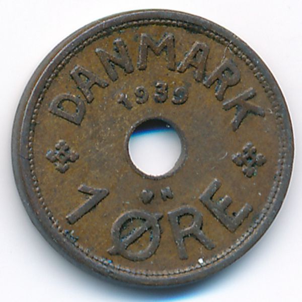 Дания, 1 эре (1939 г.)