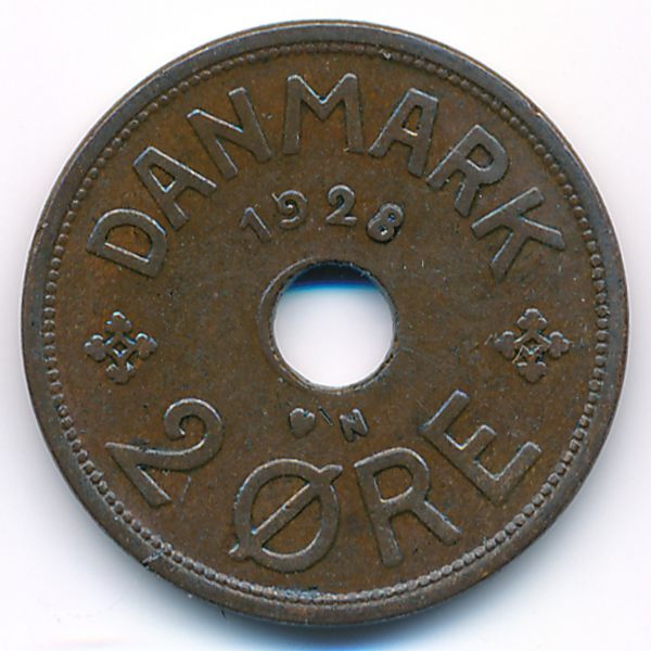 Дания, 2 эре (1928 г.)