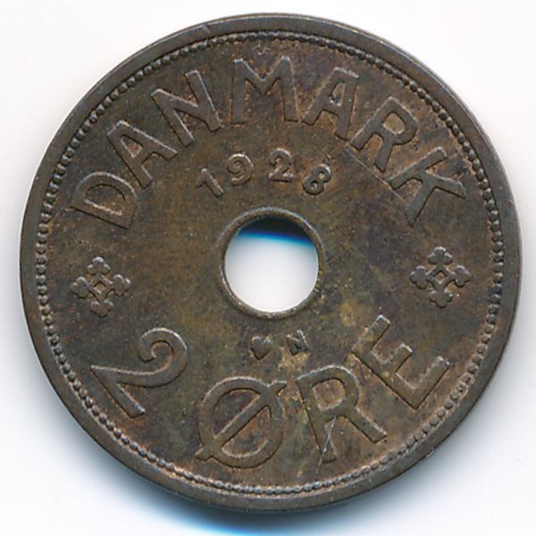 Дания, 2 эре (1928 г.)